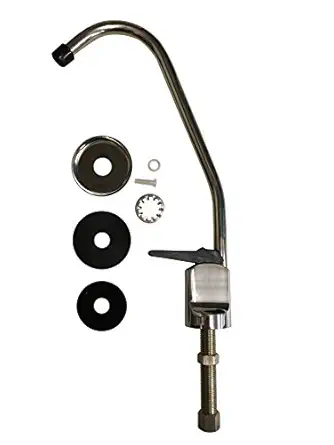 Finest-Filters Chrome Push Button Faucet Tap for Undersink Drinking Water Filter System