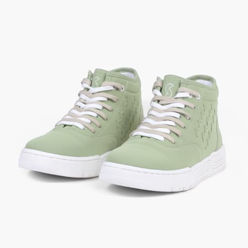Image of SOLETHREADS Twist | Women Casual Sneakers Shoes | High Ankle Shoes | Soft Cushioned Insole | Slip-Resistance | Arch Support| Women Shoes