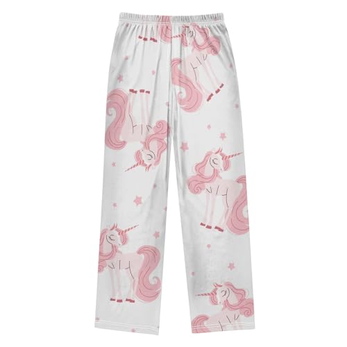 Star Unicorn Boys Pants Boys Athletic Pants Long Pant for Boywith Pockets Wide-Leg Size 6-14Y2