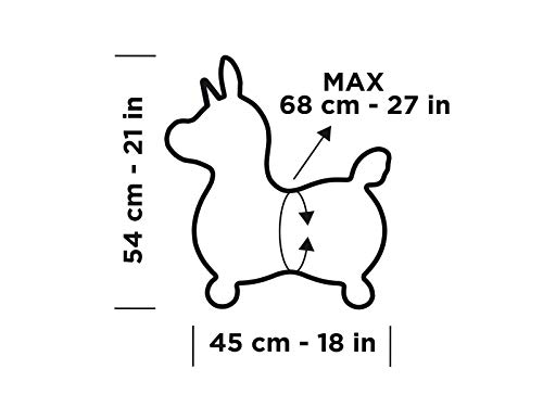 Hüpftier Einhorn Rody mit Pumpe von ATC Sprungpferd für Kinder