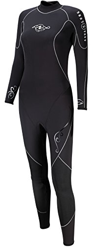 Aqua Lung AquaFlex Womens 3mm Wetsuit, Charcoal - 6