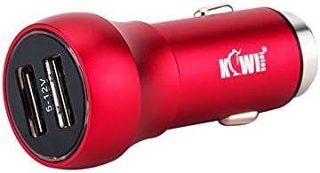 KIWIFOTOS UCC-01 RED USB Car Charger with QC 3.0, QC 2.0 and Huawei FCP Fast Charging Tech