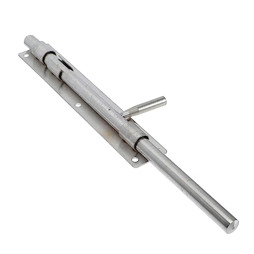 KONTONTY Stainless Steel Gate Ground Bolt Lock Door Floor Latch for Window Fence Easy Install Smooth Polishing for Courtyard and Outdoor Use