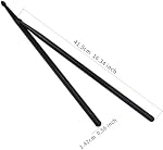 5A Nylon Drumsticks for Drum Set Light Durable Plastic Exercise ANTI-SLIP Handles Drum Sticks for Kids Adults Musical Instrument Percussion Accessories (Black+Yellow)
