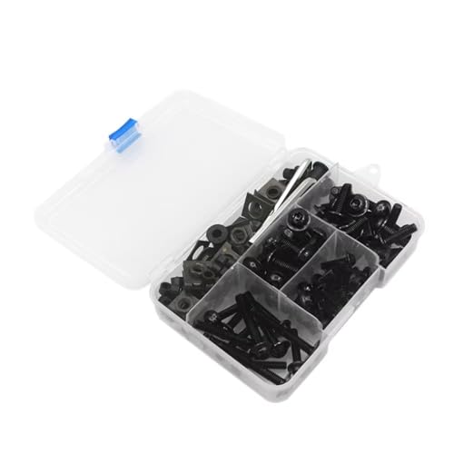 �E�F���i�b�g�{���g�L�b�g Compatible With Aprilia For Rs 125 Sr 50 For Rsv4 For Shiver �I�[�g�o�C�A�N�Z�T���[�t�F�A�����O�{���g�L�b�g�{�f�B���[�N�l�W�i�b�g(Black)
