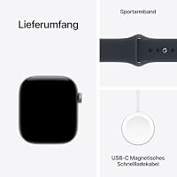 Apple Watch Series 12 GPS, 42 mm Aluminiumgehäuse Space Grau – Ansicht 7