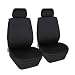 Elantrip Waterproof Neoprene Front Seat Covers Universal Fit Water Repellent Bucket Car Seat Protector Airbag Compatible for Auto SUV Truck Van Black 2 PC
