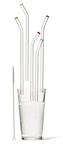 Pitillos de vidrio reutilizables 10mm set de 5 miniatura 2