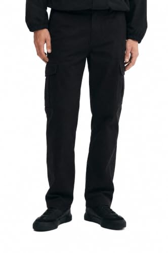 Image of Lymio Men Cargo | Cotton Cargo Pants for Men | Regular Fit High Rise Solid Pants (117-120)