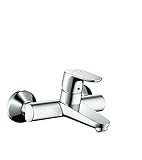 hansgrohe Wasserhahn Focus Aufputz, Einhebel-Waschtischarmatur, Wandmontage, Chrom
