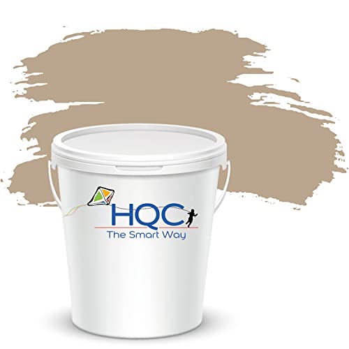 HQC Weather Shield Smooth Masonry Paint | 2.5L in 30+ Colours | Storm Proof, Scrub Resistance & Waterproof | Weatherproof Technology Designed with Acrylic Resin for Ultimate Protection (Sandstone)