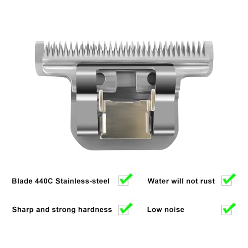 Image of T84# Dog Grooming Blades,Compatible with Andis /Oster A5 Dog Clippers | Compatible with Wahl KM10 dog clipper,Cut Length 3 /32 inch(2.4mm),2 Pack