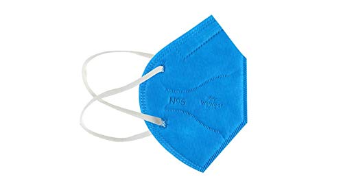 Image of WeWear Non-Woven Fabric Disposable N95 Mask 9050 Respirator, Filtration efficiency > 95% (PM 2.5), EN149 European Standards Approved, CE, ISO Certified (Assorted, Without Valve, Pack of 5) for Unisex