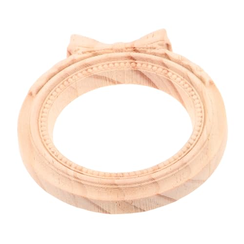 ULTECHNOVO Marco de Madera Tallada Europeo Vintage Ornamento Grabado Decoración Mural Elegante para Bodas y Hogar Marco Retro para Fotos y Espejos Diseño Francés Detallado