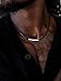 ChainsPro Leather Necklace Cord 3mm Male Female Daily Jewelry Handmade Choker 20 Inch Mens Necklace