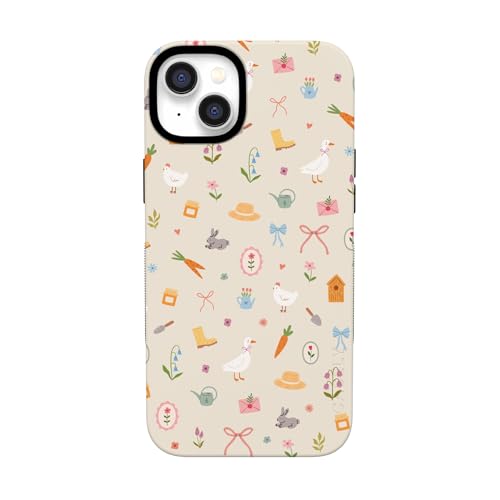 Casely iPhone 14 Case | Hoppy Garden | Spring Things | Bold Protective Design | Compatible with MagSafe
