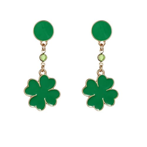 St.Patrick's Day �N���[�o�[�n�b�g�C�������O �����p �O���[���I�C�� �h���b�v �_���O�� �h���b�v�C�������O �L���[�g ���b�L�[�N���[�o�[ �C�������O �N���V�b�N �t�@�b�V���� ���p�g���b�N�f�[ �W���G���[�A�N�Z�T���[, 2XL, �����|,