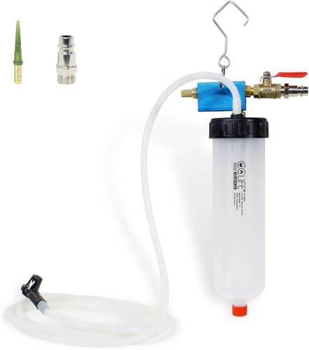 CCLIFE Bremsenentlüftungsgerät Auto Vakuumtechnologie Kfz Pumpenölentlüfter Druckluft Bremsenentlüfter Bremsflüssigkeitswechselgerät Ölwechsel Ersatzwerkzeug 300ml