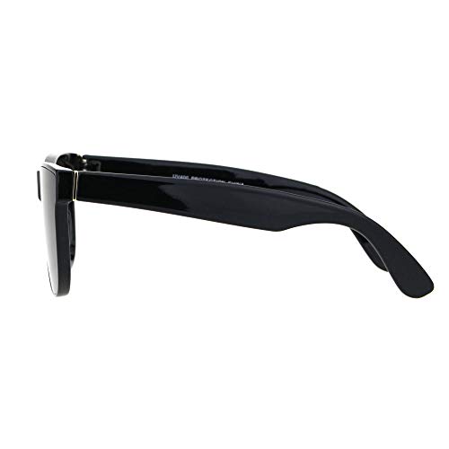 SA106 Mens Mod Rectangular Hipster Horn Rim Plastic Sunglasses3