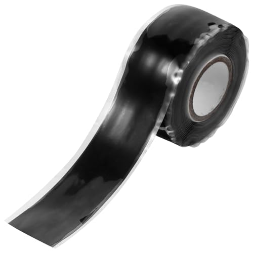 LOPUNER Cinta Autoadhesiva de Goma Negra 2,5 Cm X 3 M Resistente al Agua y Alta Temperatura para Sellado y Reparación de Fugas en Tuberías y Mangueras, Cinta Reparadora para Fontanería