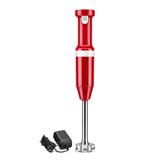 KitchenAid Cordless Variable Speed Hand Blender - KHBBV53, Empire Red
