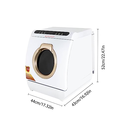 Countertop Dishwasher with 7L Built-in Water Tank Portable Dishwasher 5 Washing Programs 360° Dual Spray Mini Dishwasher for Apartments& RVs, 900W 110V