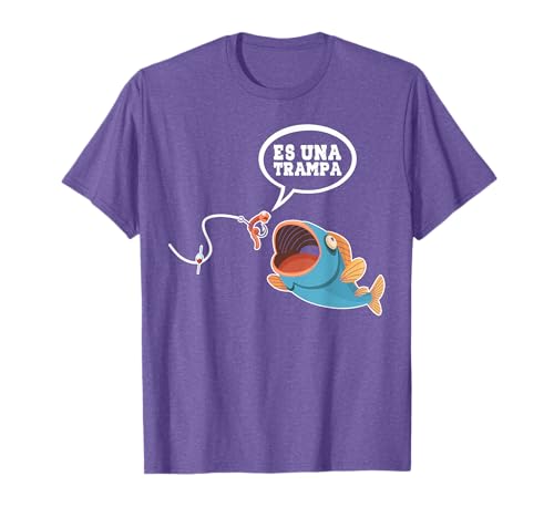 Es Una Trampa Pescado Pesca Humor Deporte Pescador Regalo Camiseta