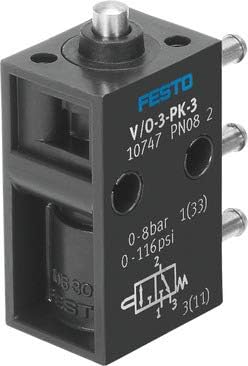 Festo 10747 Model V/O-3-PK-3 Valve, Stem Actuated