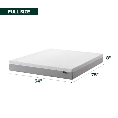 Image of Zinus 8 Inch Green Tea Essential Memory Foam Mattress [New Version], Full, Fiberglass Free, Medium Feel, Breathable Airflow Memory Foam, Certified Safe Foams & Fabric, Mattress in A Box