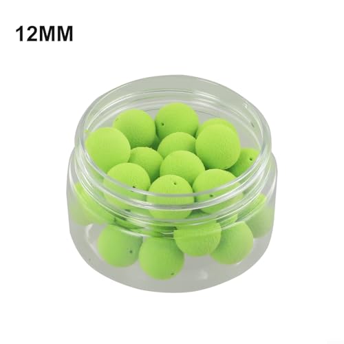 Hasaller Carp Fishing Boilies Floating EVA Ball Lures Flavor Mainline Bait Attractant Scent Hook Baits for Ups Rigs Green 8/10/12/14/17mm 15-30pcs(10mm 30pcs) - Image 7