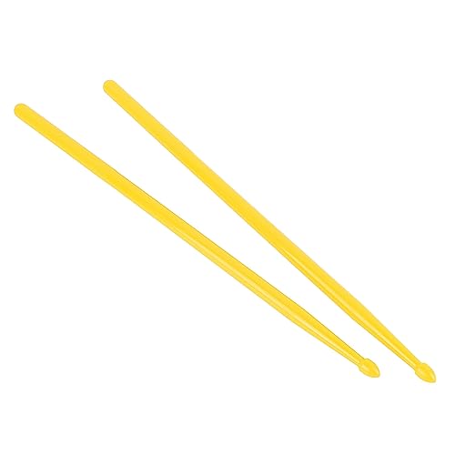 Juego de baquetas de ejercicio con punta de nailon, portátiles, para instrumentos de percusión y práctica para principiantes (amarillo) miniatura 5