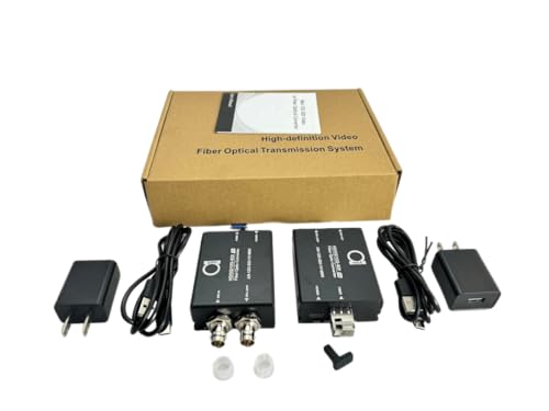 Image of Mini 12G-SDI Video to LC Fiber Optical Converter - 1-Channel 4K SDI Signal, Supports 12G /6G /3G /HD /SD, over Universal Single and Multimode,10 km SM (6.2 miles) | 1 km MM Range, LC Fiber Port, SDI Loop