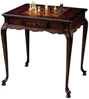Butler Bannockburn Game Table – Traditional Cherry Wood Game Table with Reversible Chess & Backgammon Board | Wood Game & Card Table & Chess Table