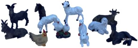 Miniatura 3 de misantuario Mini 3" Surtido de Belén de Navidad, Animalitos Diferentes para Navidad 12 Piezas