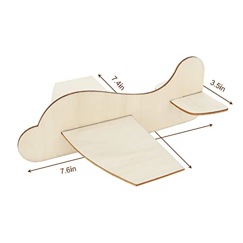 Dajave 20 Pack Wooden Model Airplane, Diy Balsa Wood Airplane Kits Handicraft Plane, Wooden Airplane For Birthday Party Carnival Party #TOP2