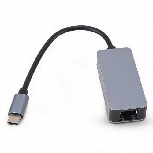 Adaptateur Ethernet USB C 2.5 Gbps, Convertisseur Réseau RJ45 Gigabit LAN pour PC, Tablette, Ultrabook Windows et Mac