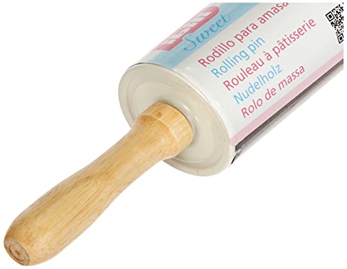 Foto von Ibili Nudelholz 45 cm antihaftbeschichtet, Holz, braun/schwarz, 45 x 6 x 6 cm