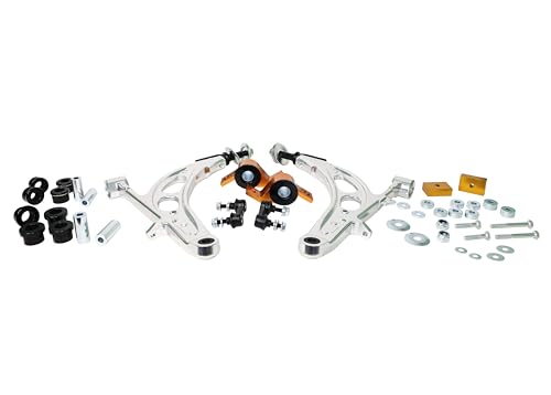 Whiteline KTA289 Front Lower Suspension Control Arm Kit Compatible with 93-08 Forester, Impreza