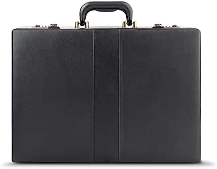 Solo Grand Central Attaché Briefcase with Combination Locks, Black