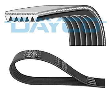 Courroie 6PK2074S Dayco Poly-V haute résistance aux variations thermiques