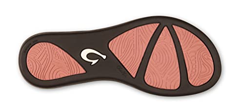 Image of OluKai Ho'opio Leather Women's Beach Sandals, Full-Grain Leather Flip-Flop Slides, Modern Low Profile Design & Comfortable Fit