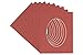 CountryArtHouse Brick Red Acid Free 11x14 Oval Picture Frame Mat with White Core Bevel Cut for 8x10 Pictures - Fits 11x14 Frame - Pack of 10 Matboards
