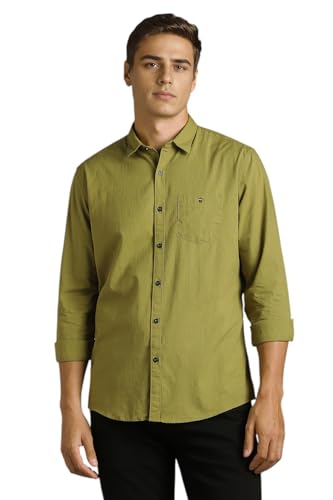 Louis Philippe Men's Slim Fit Premium Textured Fabric Versatile S...