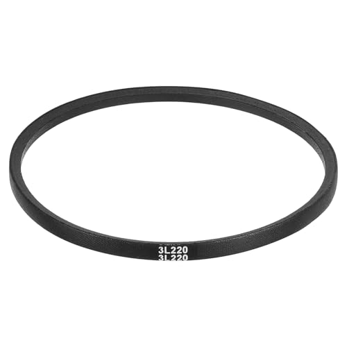 uxcell 3L220 Classic Wrapped Rubber V-Belt, 22"(559mm) Outside Circumference, 3L Profile V Belt 3/8" Width 7/32" Height
