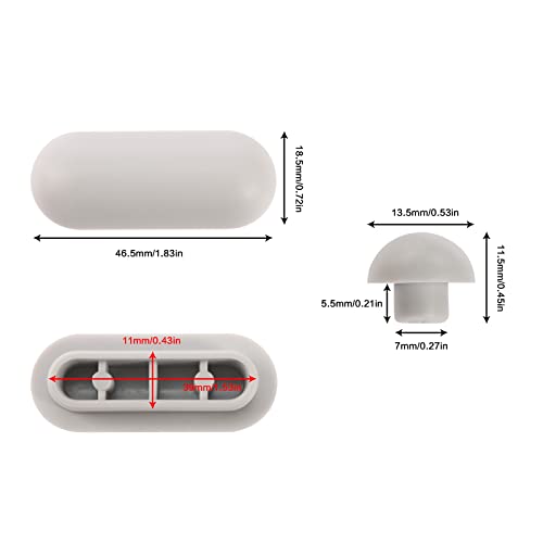The Lord of the Tools 16PCS Toilet Seat Bumpers Set Universal Toilet Lid Cushions Pads Anti-Noise Replacement Seat Lid Buffers for Home Hotel Bathroom Toilet Seat and Toilet Lid Gray - Image 4