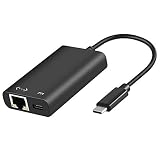 USB C to Ethernet Adapter USB C to Ethernet with Charging Adapter Type C to Gigabit Network Adapter with PD 60W Charging Compatible for MacBook Pro 2020/2019 Ipad pro2020,Samsung S20/S10,Huawei P40
