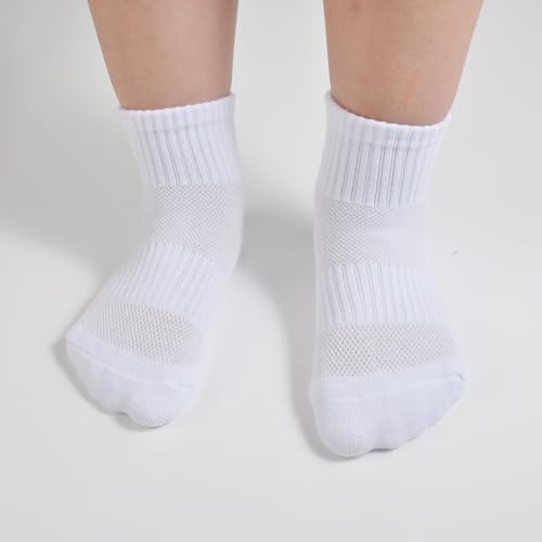 Kids Athletic Socks - Breathable Mesh Sports Socks for Boys & Girls, Youth 10 Pairs3