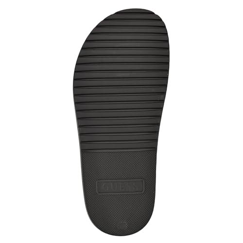 Guess Men's VARTINO Slide Sandal, Black 001, 134