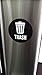 Recycle Stickers Trash Vinyl Sign Stickers, 5 x 5 in 10- Pack Waterproof, Weatherproof, UV Resistant, Premium Quality Self Adhesive Recycle & Trash Vinyl Labels for Trash & Recycle Bins.