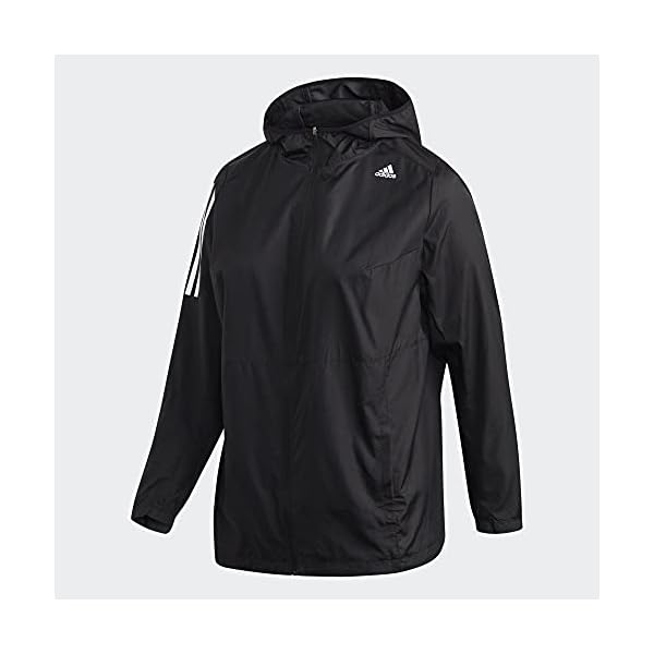 adidas-Womens-Own-The-Run-Hooded-Jacket adidas Women's Own The Run Hooded Jacket, Black, X-Large